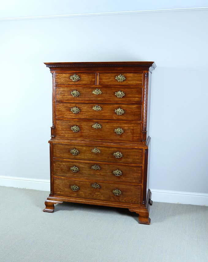 A Fine George III Period Mahogany Chest on Chest | MasterArt